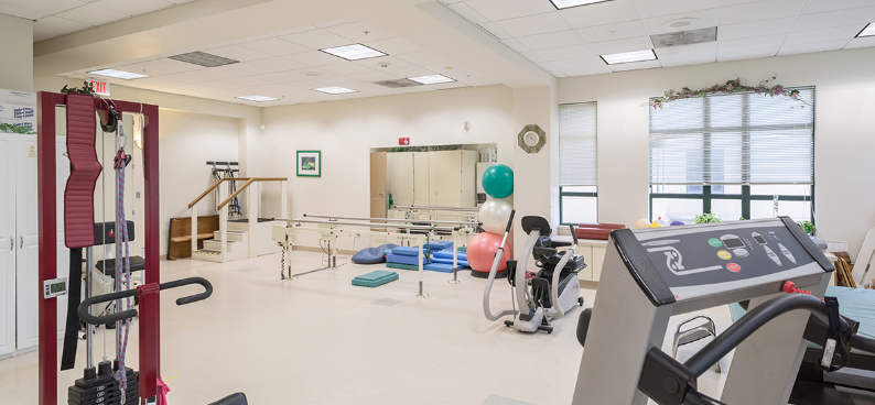  Exercise room in health and rehabilitation facility